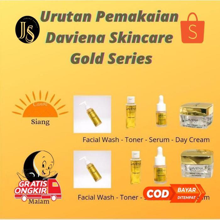 Oz67 [Official]Daviena Skincare|GOLD SERIES|PEMUTIH WAJAH BPOM DAVIENA SKINCARE|DAVINA  SKINCARE Pre