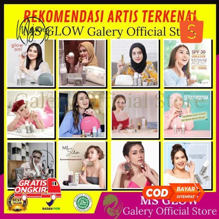 df-8 Ms Glow Original Skincare Cream Paket Perawatan Pemutih Wajah Bpom Muka Normal Kusam Kerutan Je