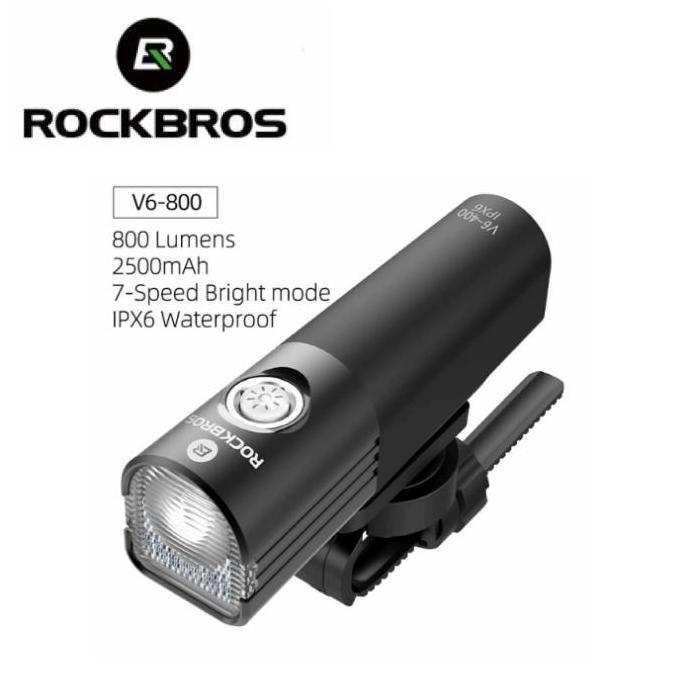 Lampu Sepeda Rockbros Sepeda Lipat Road Bike MTB 800 Lumens Waterproof