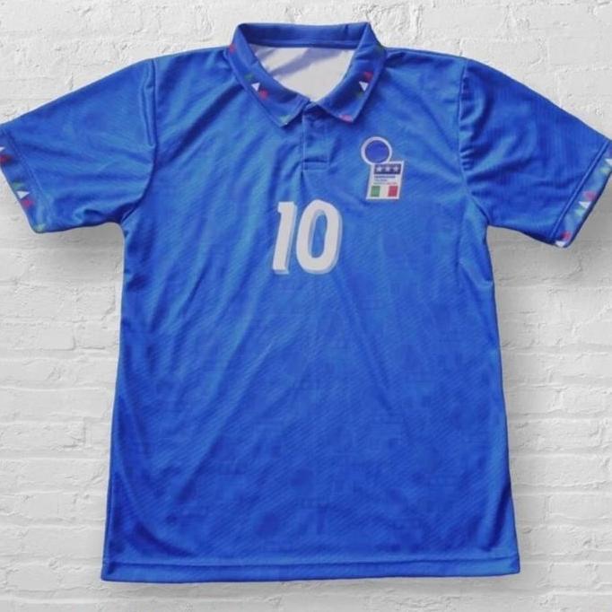 Baju Bola Retro Italy World Cup 1994