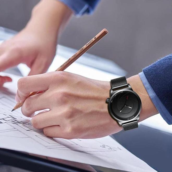 Biden Jam Tangan Pria Biden Fashion Analog Bisnis Pita Jala