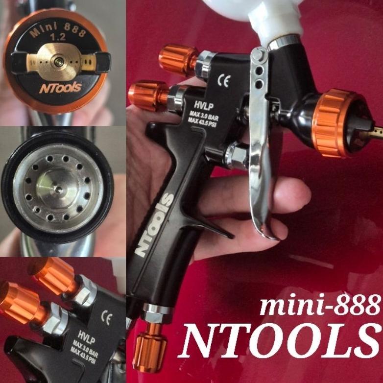 Spray Gun HVLP NTOOLS Mini 888 Efisiensi Tinggi
