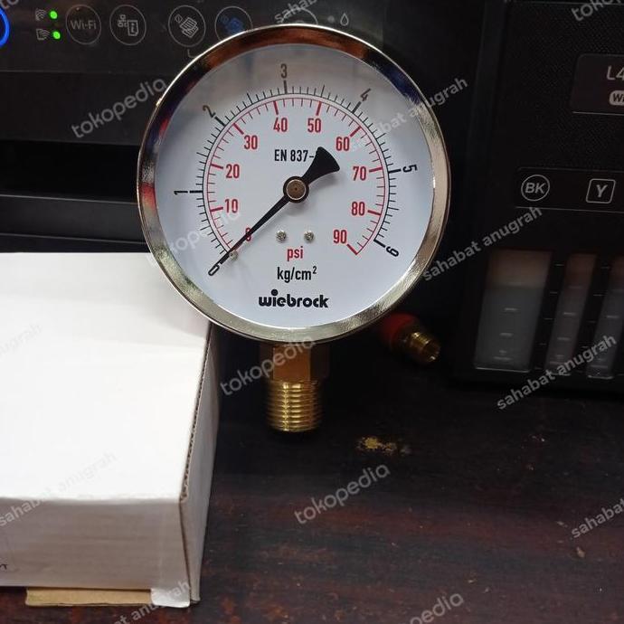 TERMURAH - Pressure gauge 6 bar 4inch WIEBROCK