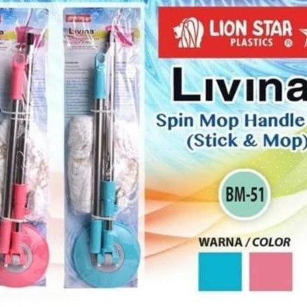 SPIN MOP LION STAR HANDLE/ TONGKAT GAGANG PEL LIVINA SPIN MOP LION STAR BM-51