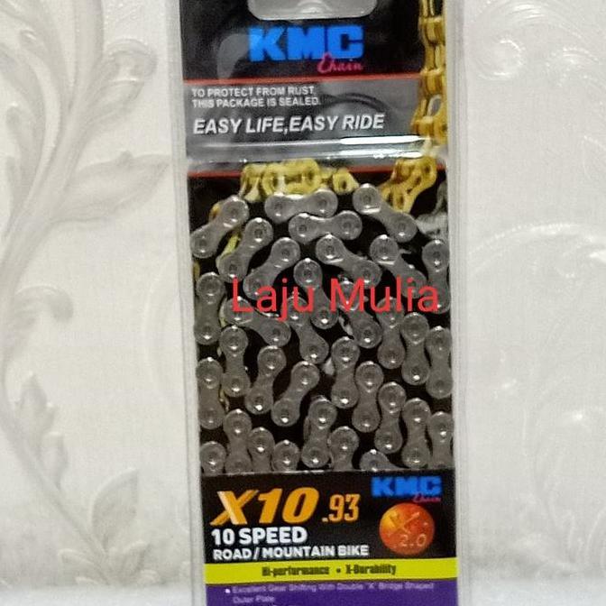 TERMURAH - Chain Rantai KMC 10 Speed Silver