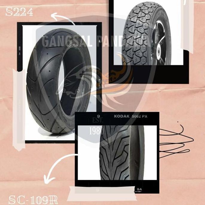 Ban Luar Vespa 100/90-10 Tubeless Delitire SC-111