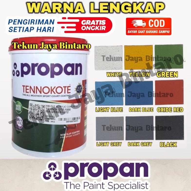 PROPAN TENNOKOTE Cat Lapangan Cat Lantai Beton Warna Standar 1Kg TENNOKOTE 1 KG CAT LAPANGAN PROPAN/