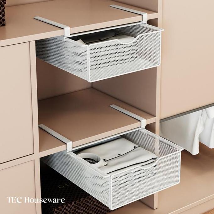 TECHIKO Organizer Keranjang Jaring Kawat Stainless Kotak Penyimpanan