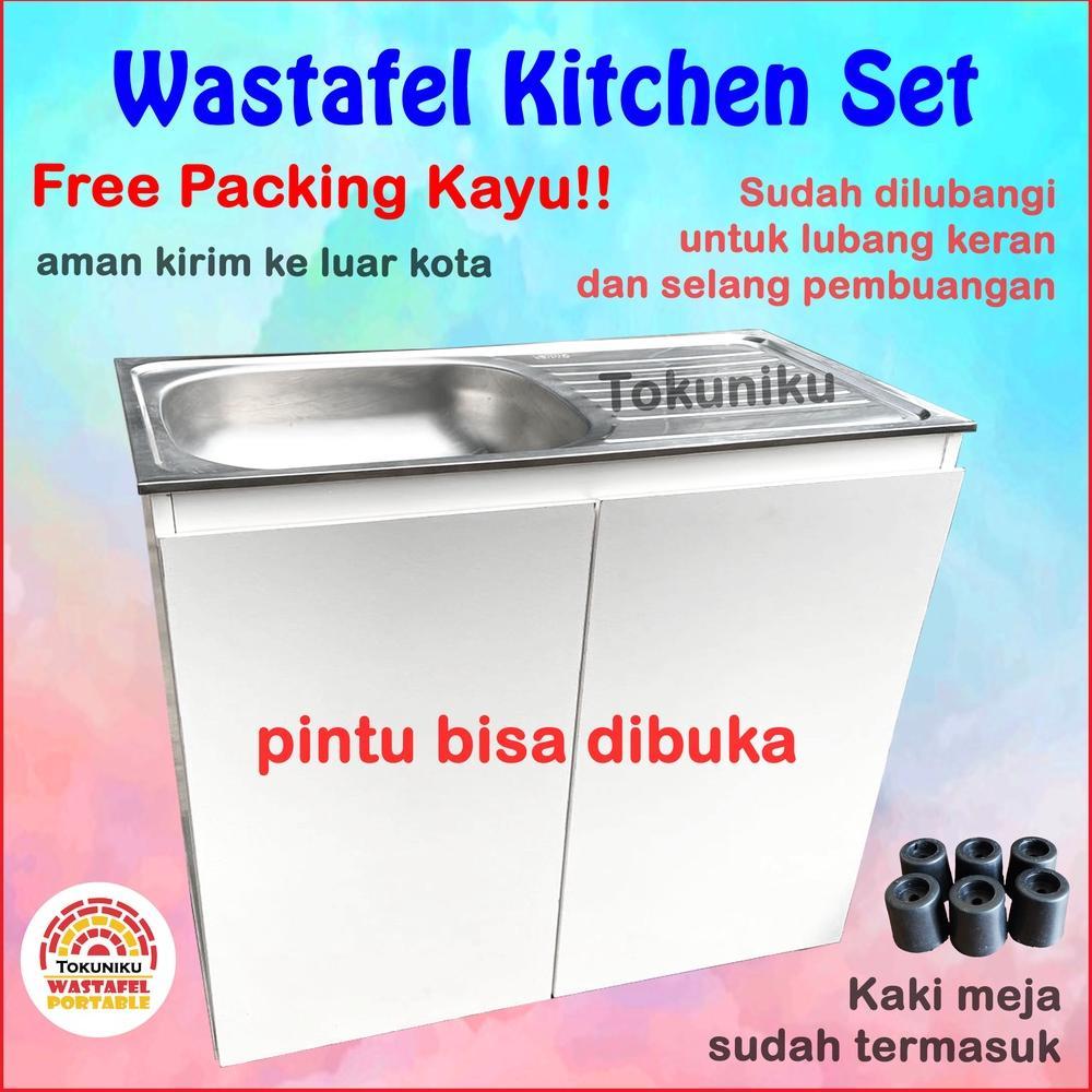 Wastafel Cuci Piring Kitchen Set Kitchen Sink Wastafel Portable Wastafel Dapur Tokuniku