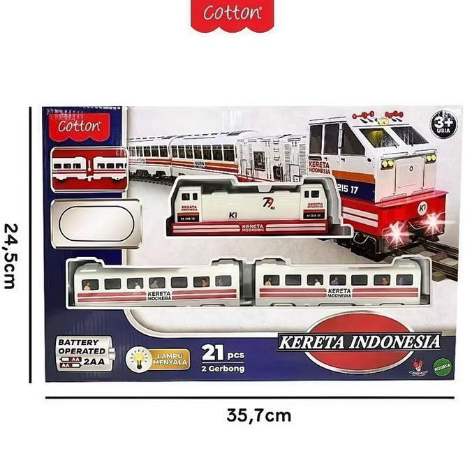 Mainan Anak Kereta Indonesia Mainan Kereta Api Indonesia 21 Piecestrain Set