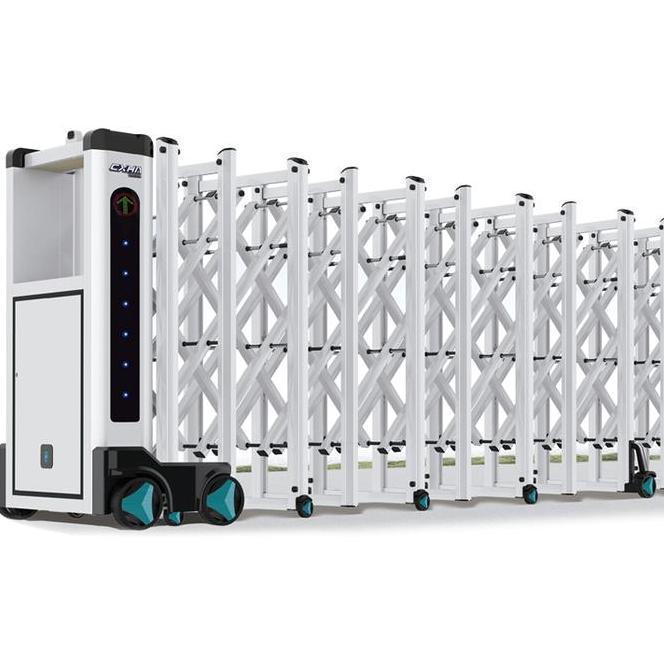 Automatic Retractable Aluminium Folding Gate Pagar Lipat Otomatis Slim Model Terbaru Ca-801