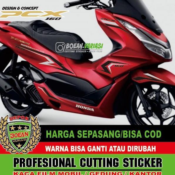 Cutting Sticker PCX 160 MERAH PCX 160 NEW MERAH Terlaris