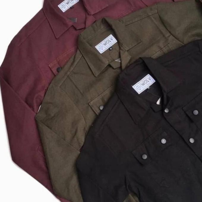 Jaket Semi Parka, Kemeja Semi Parka, Canvas Trucker