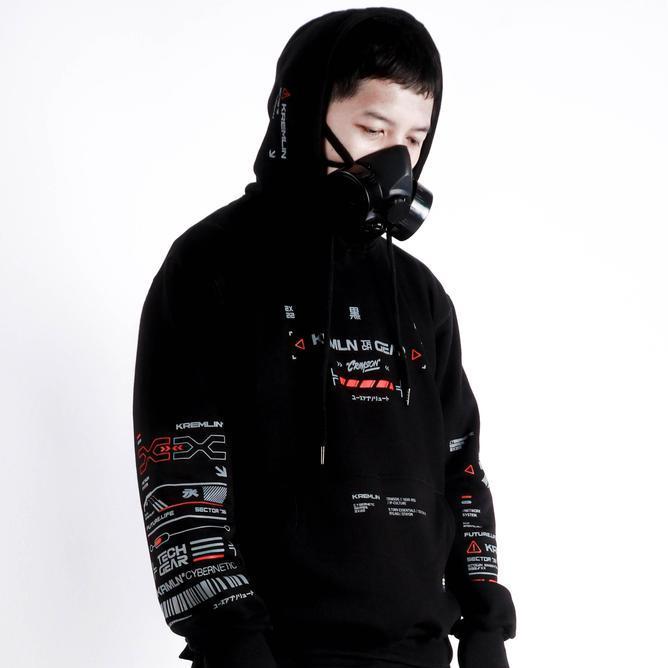 Kremlin Cybernetic Pullover Hoodie - Crimson
