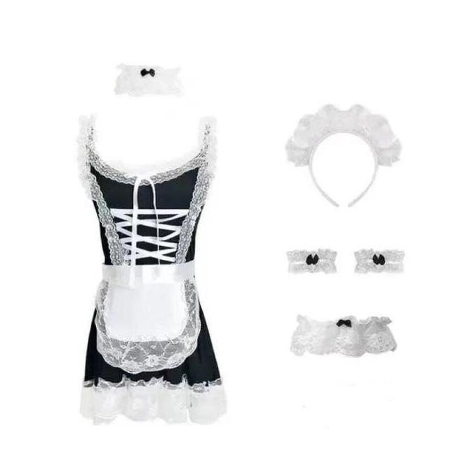 Lingeire Wanita  Anime Cosplay French Maid Set A312 Lingerie