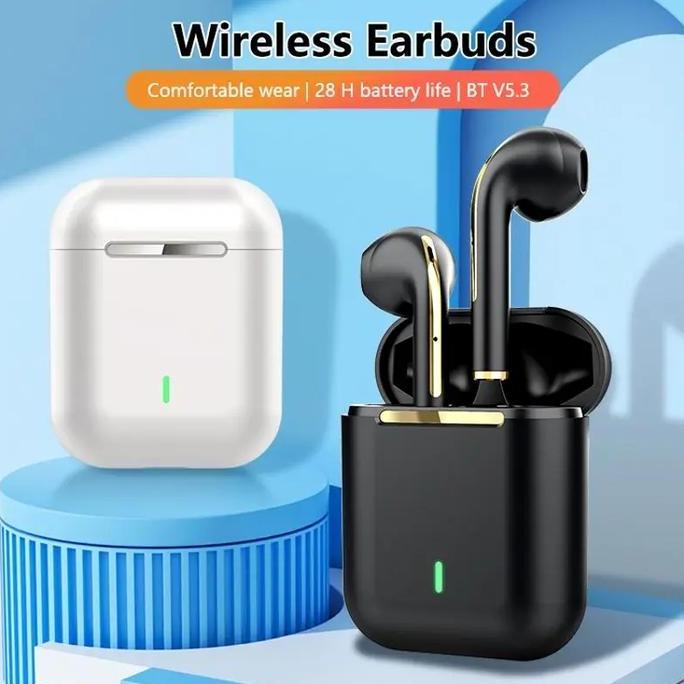 2024 New Tws Wireless Bluetooth Earbuds 5.3 In-Ear Headphones Touch Stereo Headphones J18 Earphone