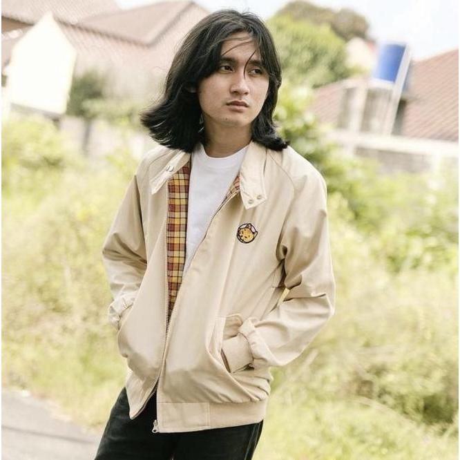 Crsl Chilo Adopter Jacket | Cream | Jaket Harrington Unisex Pria Wanita | Jaket Motor Basic | Outerw