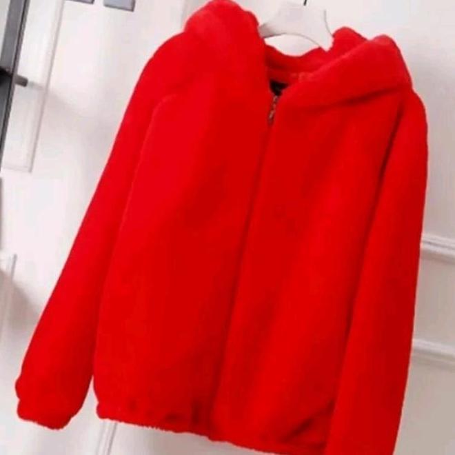 Switer Jaket Bulu Serpa Dewasa Winter Hodie Bolak Balik Pria/Wanita Outer Blazer Korea Casual Tebal 