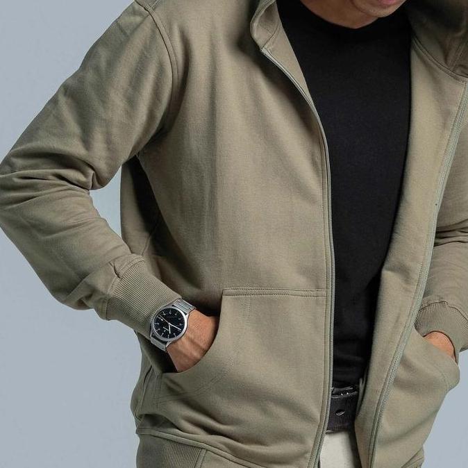 Outerwear Fit Unisex Jb Hoodie Zipper Bary  Olive