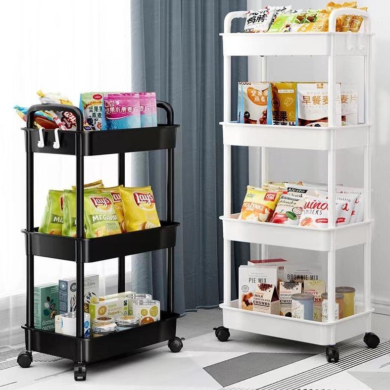 Greenland Rak Troli 4 Susun Serbaguna  Rak Salon Organizer Rack Rak Kamar Tidur Dapur Kamar Mandi De