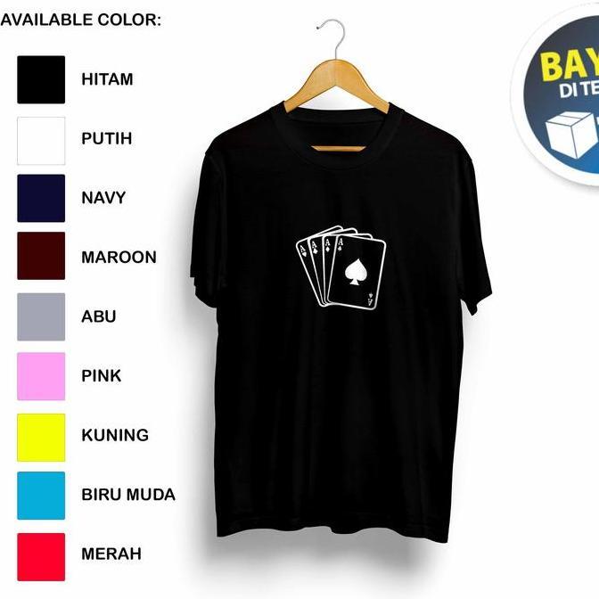 T-SHIRT / KAOS CASUAL / NONGKRONG / KAOS KARTU AS REMI