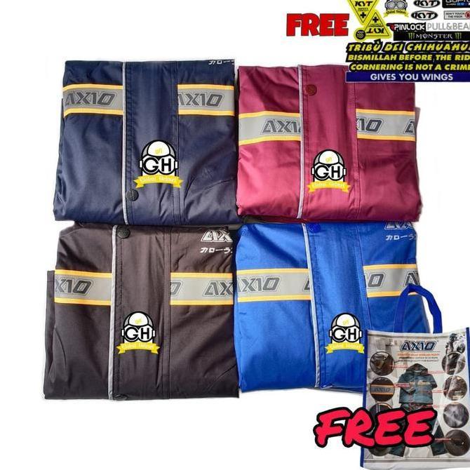 JAS HUJAN AXIO JAKET HUJAN AXIO ORIGINAL FREE TOTEBAG AXIO