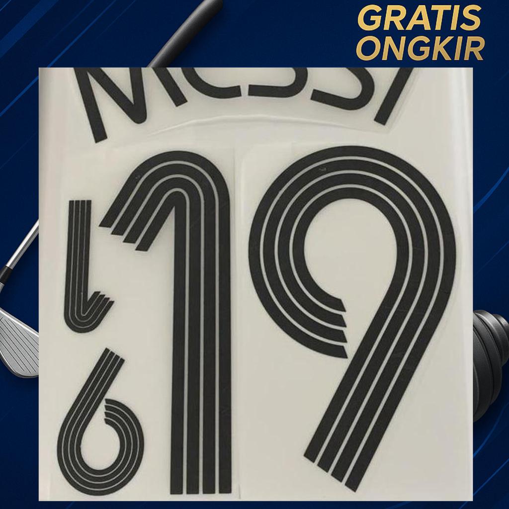 Nameset | Argentina Home 2006-2007 [Messi #19] Bahan Polyflex