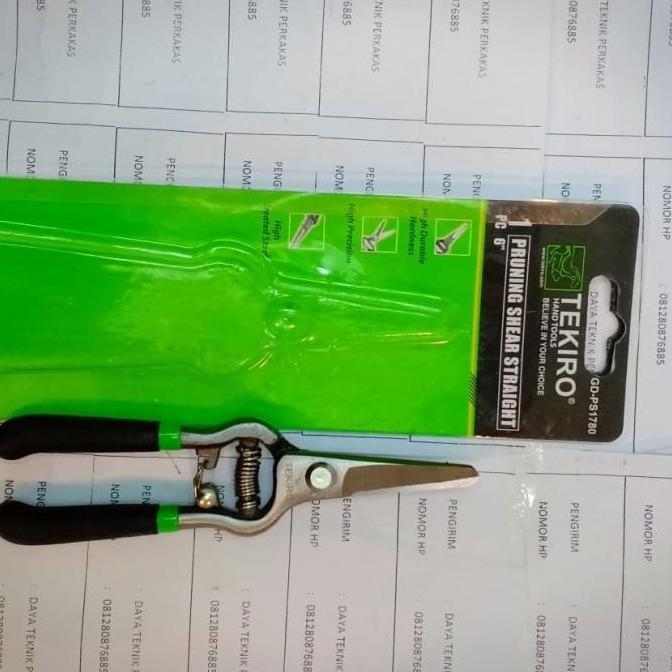 dt TEKIRO - GUNTING DAHAN LURUS 6" TEKIRO - GUNTING BONGSAI - GUNTING