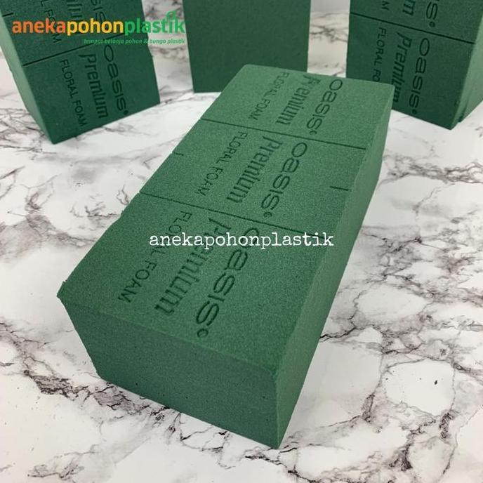 TERBARU Busa Tanaman Hidup Premium Quality Floral Foam Hijau Media Tanam Dekorasi