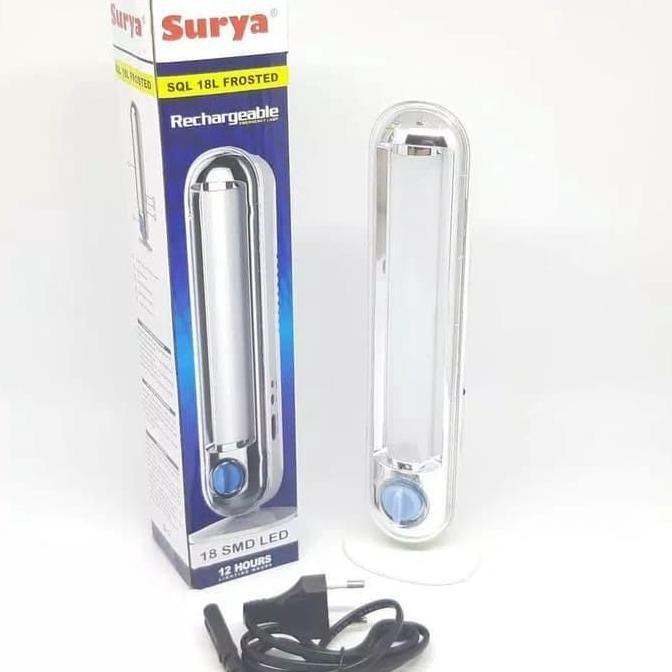 Lampu Emergency LED SURYA Lampu Darurat Senter Charge SQL 18L SQL18L