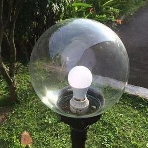 Lampu Taman / Pilar Bulat Bening DLX TP2