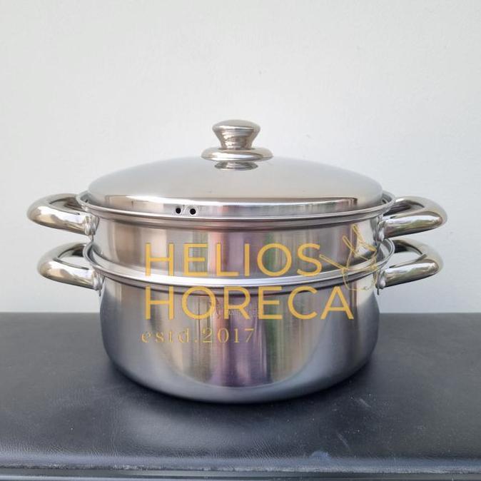 Panci Steamer 2 Susun 26cm Panci Kukus Golden Flying Fish Steamer Set