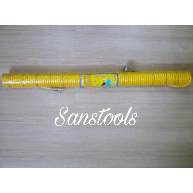 selang kompresor spiral / selang recoil 12 meter lippro