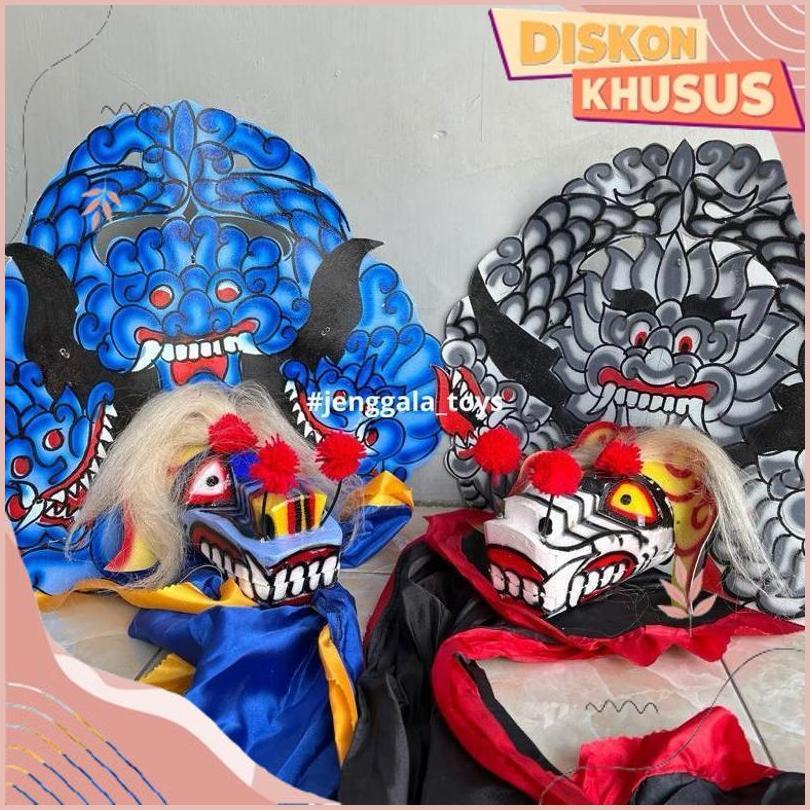 Asli Bagus Barongan Kayu/ Caplokan Kayu/ Caplok Kapsulan/Barongan Anak/ Barongan Lengkap Siap Pakai 