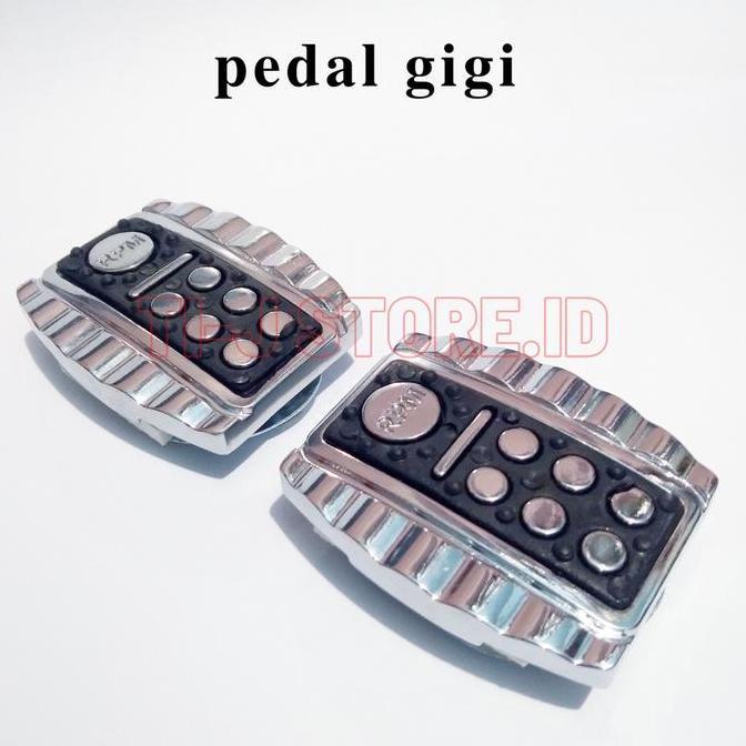 1 Set Cover Pijakan Pedal Gigi Dan Rem Besi Anti Slip Universal Untuk Semua Jenis Motor