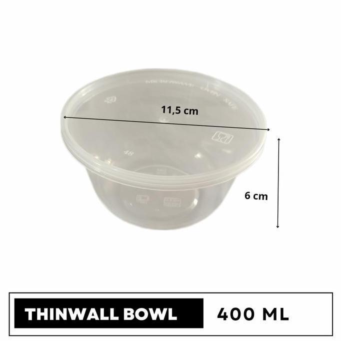Mangkok Plastik | Thinwall Bowl 400ml