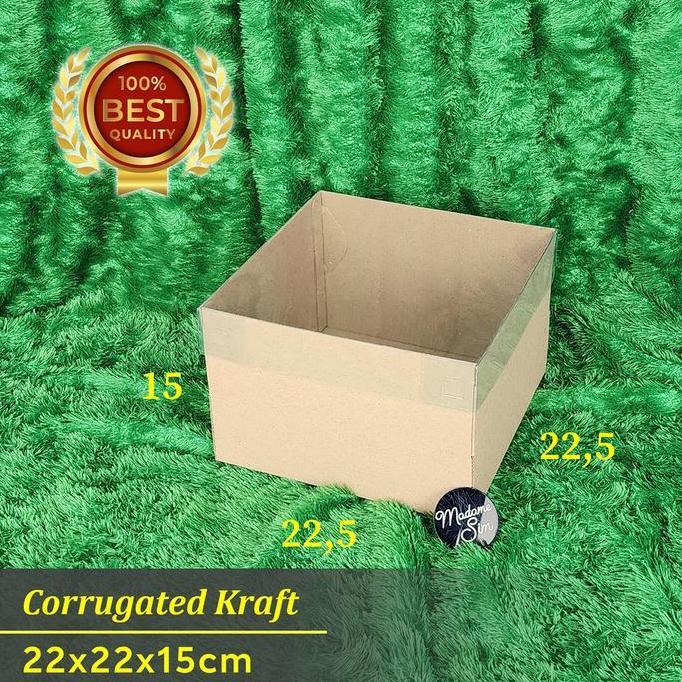 BOX MIKA - DUS KUE - KOTAK - KARDUS 22x22x15 CM