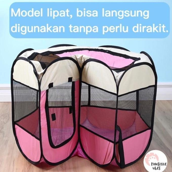 Kandang Lipat Portable - Kandang Kucing Besar- Rumah Kucing Untuk Mel