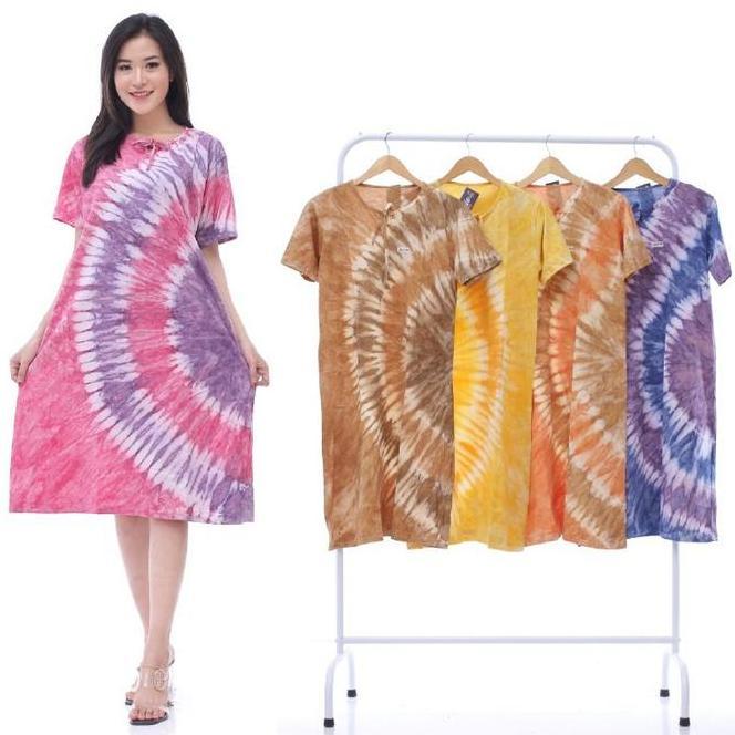 Paket 5Pcs Daster 100Rb Non Busui Batik Abstrak Kaos Tali Leher Model Lingkar Tali Lengan Pendek Mot