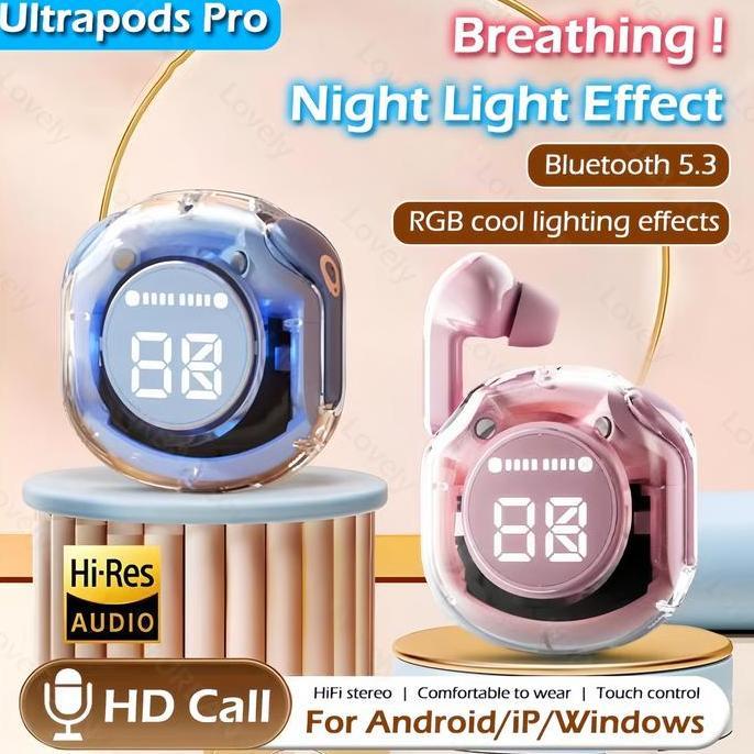 Air31 Earphone Bluetooth dengan Mikrofon HiFi Stereo Headset Bluetooth Sentuh Speaker Mini Bluetooth