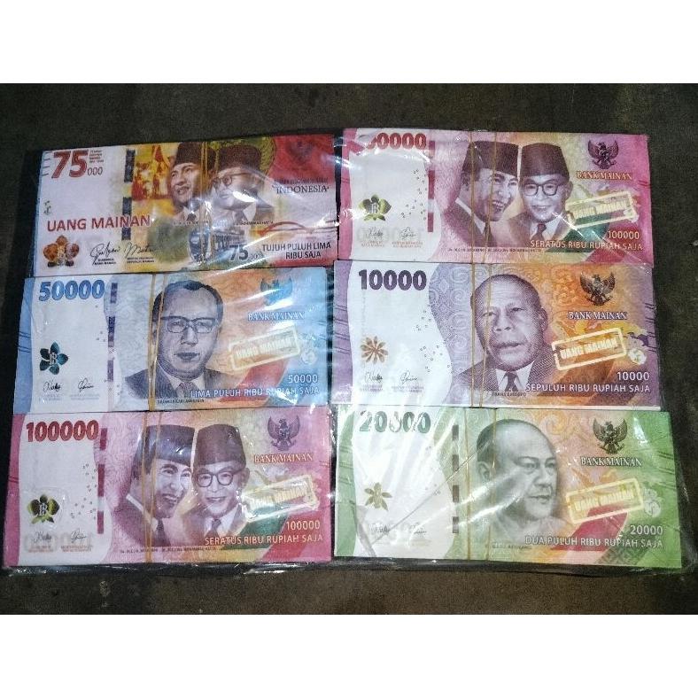 Dindaseller6 - Uang Mainan Pecahan Besar Isi 6000 Pcs Dekorasi Grosir Murah