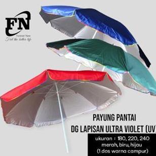TERMURAH - UV 300cm PAYUNG PANTAI POLOS anti UV 300CM/ Payung Cafe / Payung Tenda Polos anti UV 300c