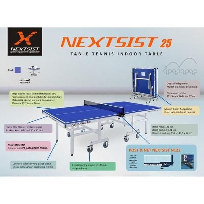 Meja pingpong NEXTSIST 25 Indoor Table
