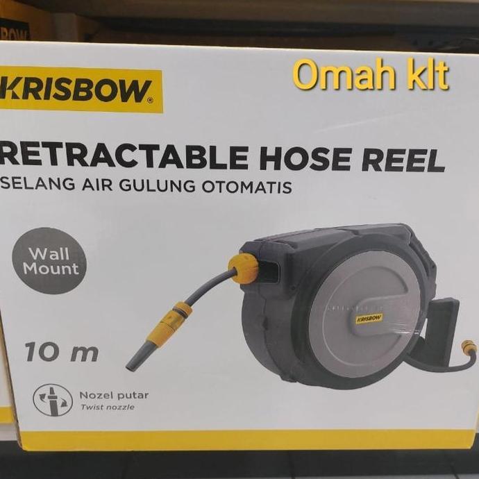 krisbow selang air 10 meter auto rewwin gulung otomatis selang taman 10m