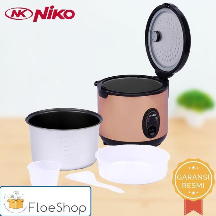 Magic Com Rice Cooker Penanak Nasi Niko Kecil Mini (1.2 Liter) - Gold