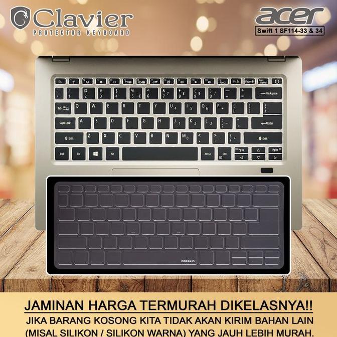 BEBAS ONGKIR - Keyboard Protector Cover Acer Swift 1 Fresh SF114-34-P2VU P3ZB Cooskin