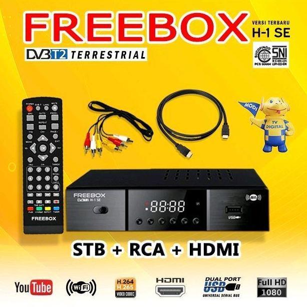 FREEBOX STB +WIFI+HDMI SIARAN DIGITAL DVB-T2 GAMBAR JERNIH