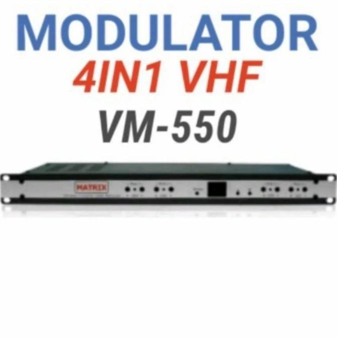Modulator Matrix 4 CHANNEL VM 550D VHF TV Kabel 4 in 1 Matrix