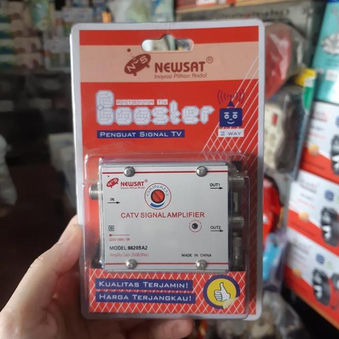 SPLITTER + BOOSTER TV 2 WAY LED/LCD