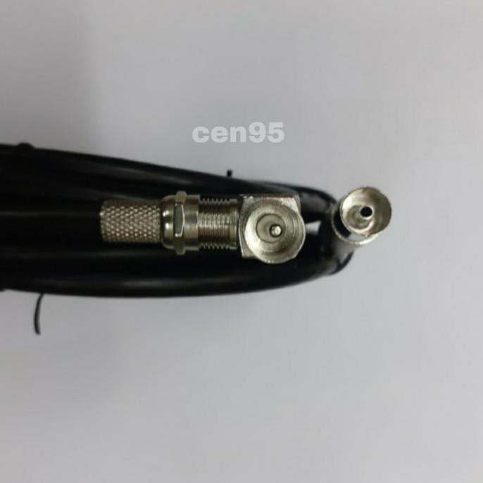 kabel antena tv panjang 2m,4m,6m jack besi female to jack male besi L
